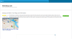 Desktop Screenshot of metroeasy.com