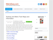 Tablet Screenshot of metroeasy.com